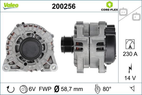 Генератор valeo core-flex VALEO 200256