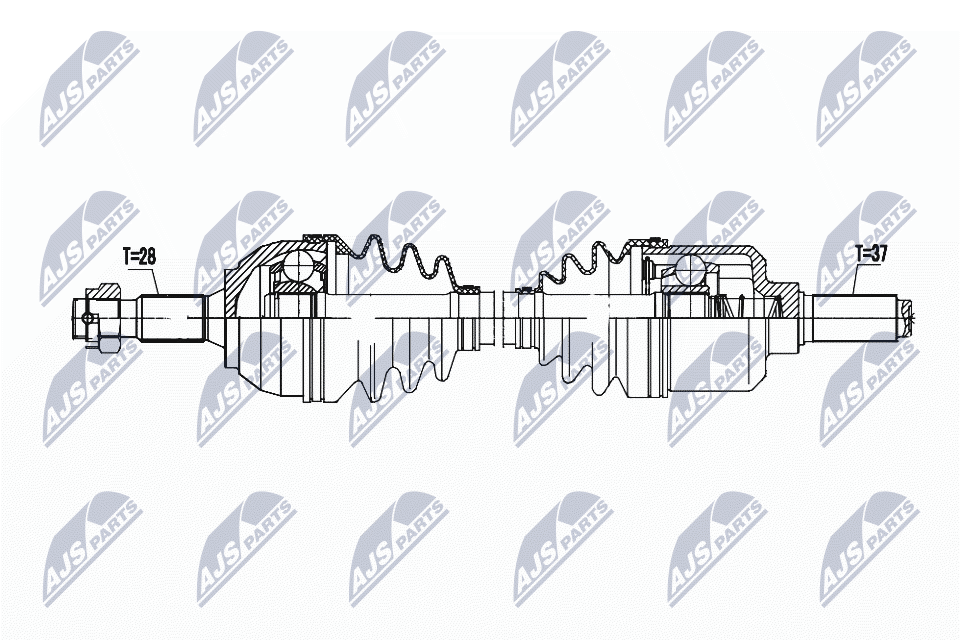 Приводной вал NTY NPW-PE-093