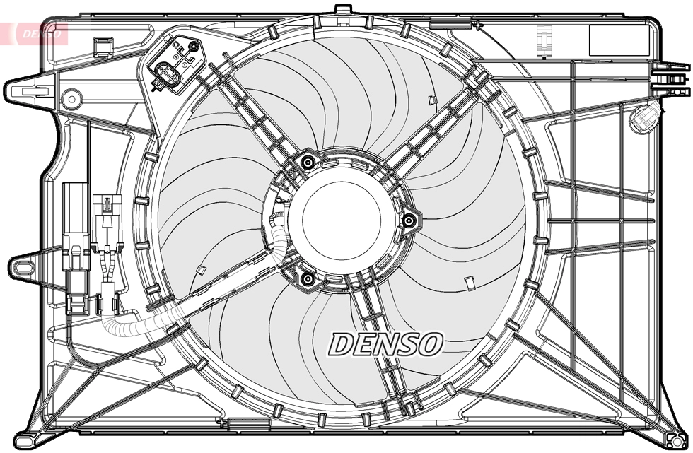 Вентилятор охлаждение двигателя DENSO DER09073