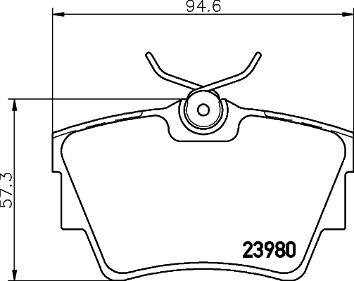 Комплект тормозных колодок дисковый тормоз HELLA/BEHR/PAGID 8DB 355 010-761
