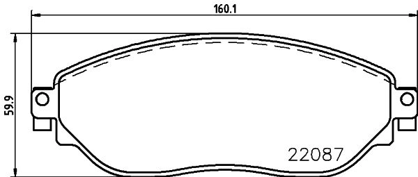 Комплект тормозных колодок дисковый тормоз HELLA/BEHR/PAGID 8DB 355 021-891
