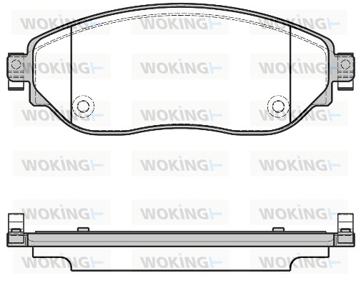 Комплект тормозных колодок дисковый тормоз WOKING P17173.08