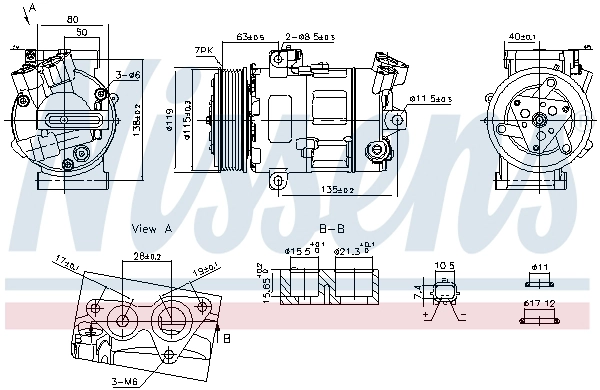 Компрессор кондиционер first fit NISSENS 890947
