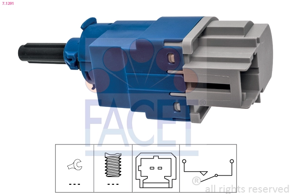 Выключатель привод сцепления (tempomat) made in italy - oe equivalent FACET 7.1291
