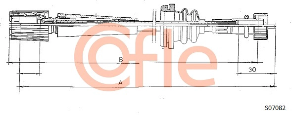 Тросик спидометра COFLE 92.S07082