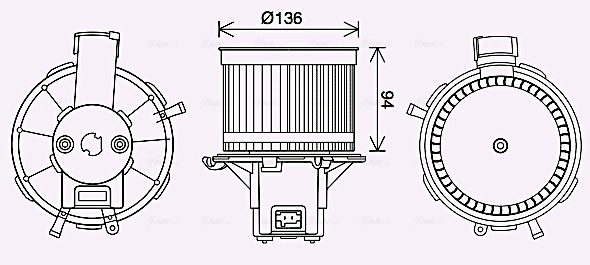 Вентилятор салона AVA QUALITY COOLING FT8465