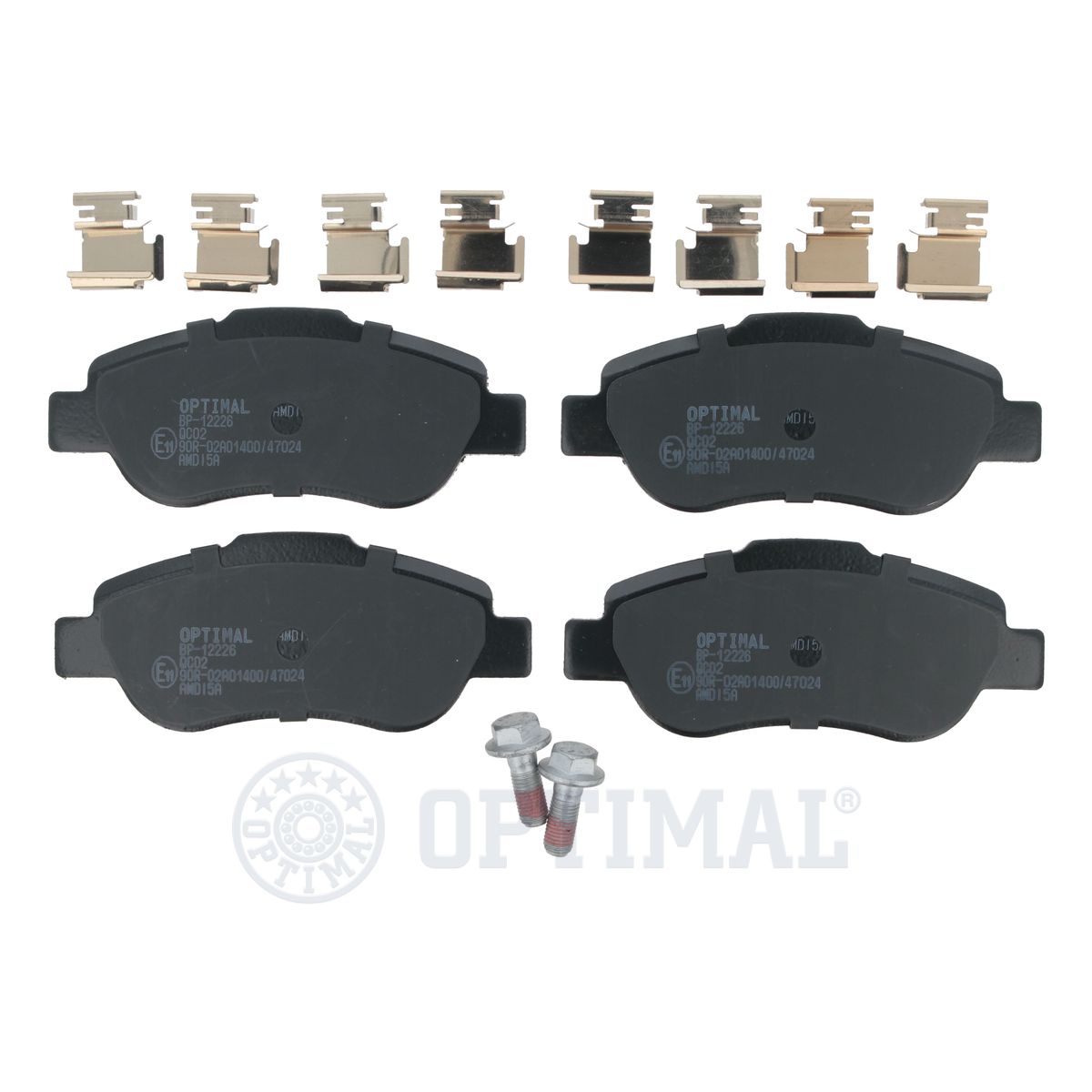 Комплект тормозных колодок дисковый тормоз OPTIMAL BP-12226