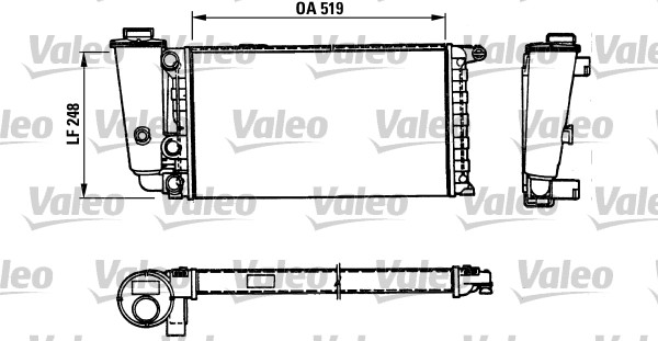 Радиатор охлаждение двигателя VALEO 816707
