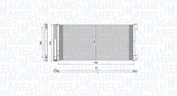 Конденсатор кондиционер MAGNETI MARELLI 350203808000
