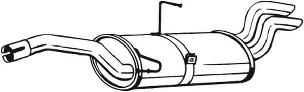 Глушитель выхлопных газов конечный BOSAL 135-571