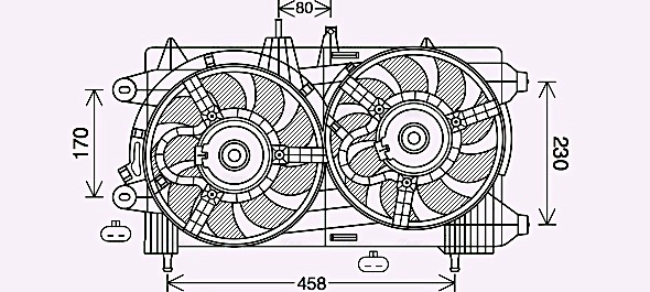 Вентилятор охлаждение двигателя AVA QUALITY COOLING LC7503