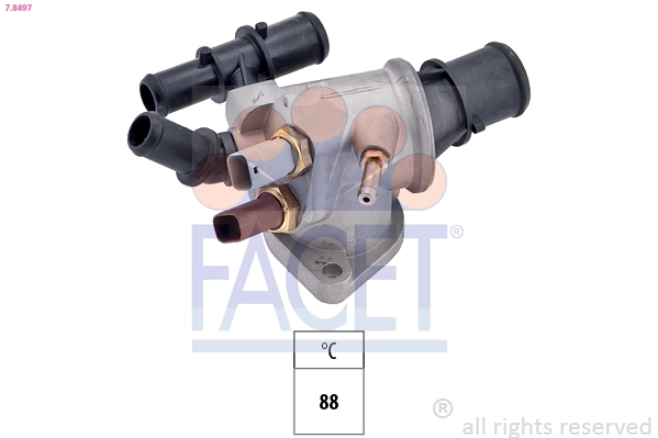 Термостат охлаждающая жидкость made in italy - oe equivalent FACET 7.8497