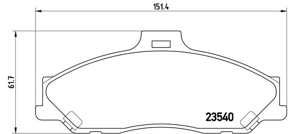 Комплект тормозных колодок дисковый тормоз prime line BREMBO P 24 051