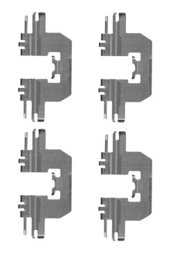 Комплектующие колодки дискового тормоза MINTEX MBA1724