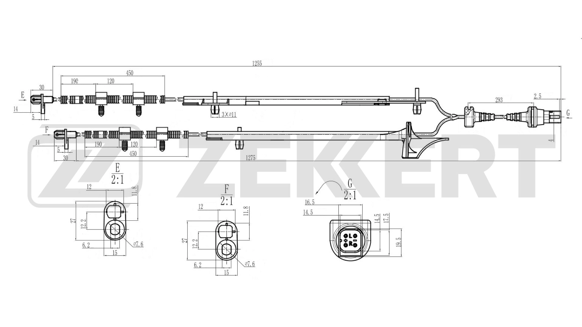 Датчик частота вращения колеса ZEKKERT SE-6194