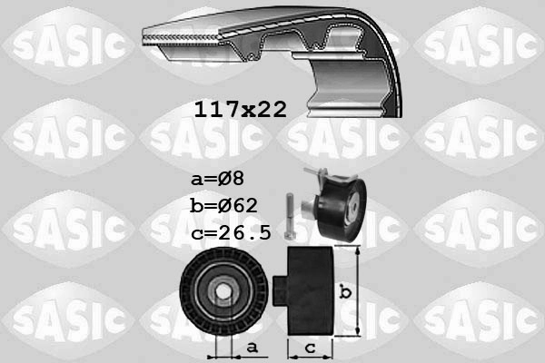 Комплект ремня грм SASIC 1756069