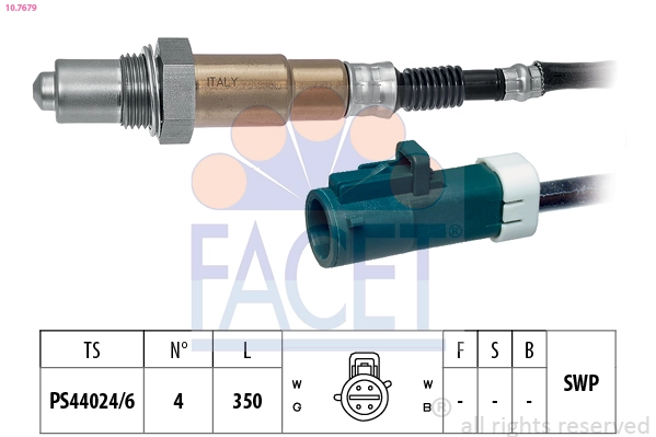 Лямбда-зонд made in italy - oe equivalent FACET 10.7679