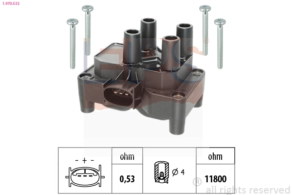 Катушка зажигания made in italy - oe equivalent EPS 1.970.532