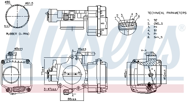 Корпус дроссельной заслонки first fit NISSENS 955126