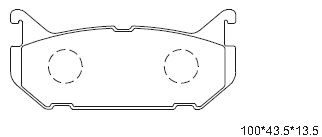 Комплект тормозных колодок дисковый тормоз ASIMCO KD3784