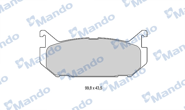 Комплект тормозных колодок дисковый тормоз MANDO MBF015625