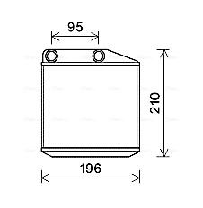 Теплообменник отопление салона AVA QUALITY COOLING OLA6676