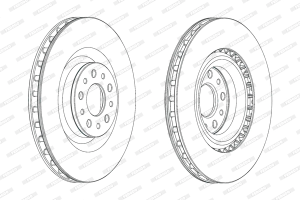 Тормозной диск premier FERODO DDF2289C