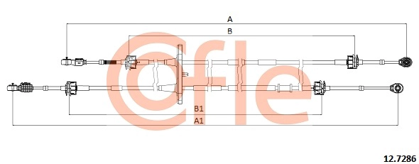 Трос механическая коробка передач COFLE 12.7286