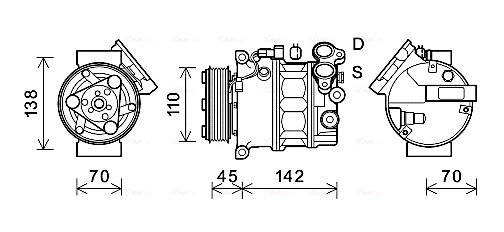 Компрессор кондиционер AVA QUALITY COOLING VOAK192