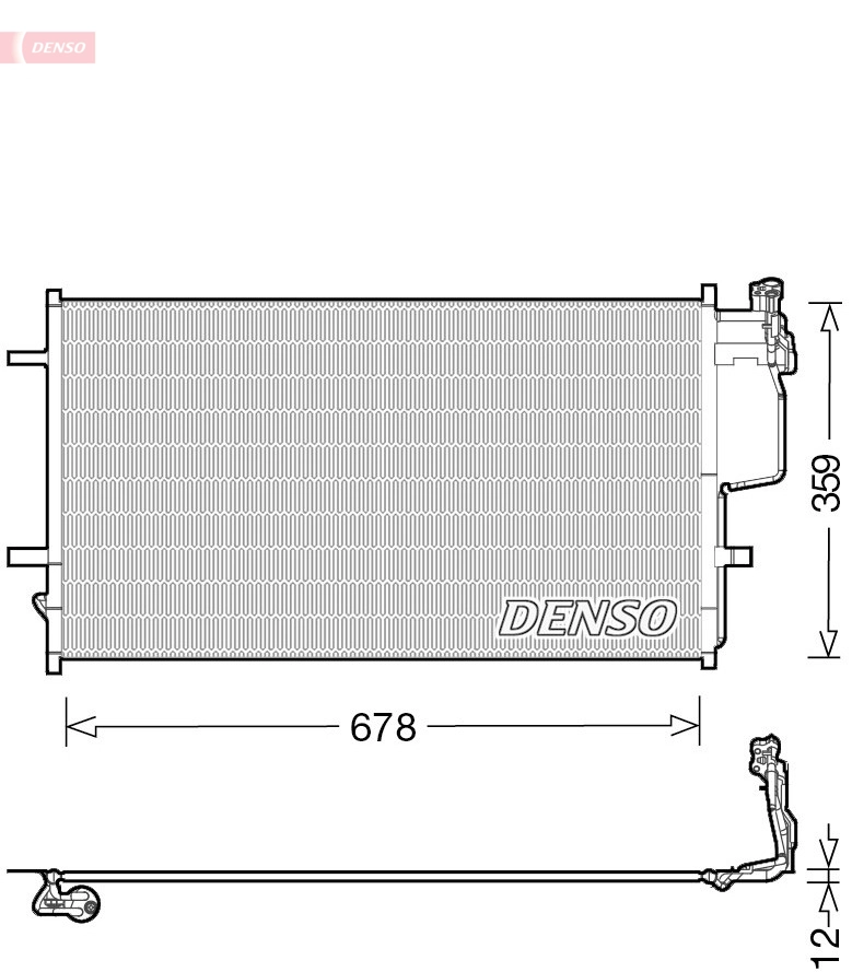 Конденсатор кондиционер DENSO DCN44010