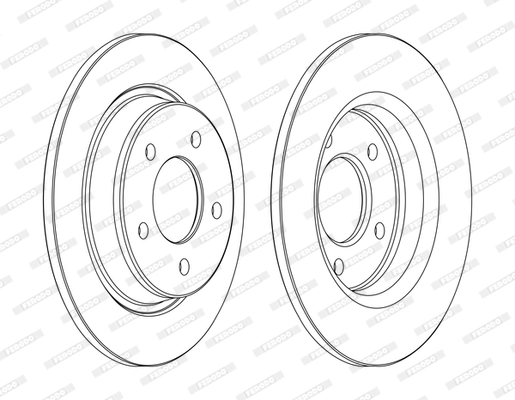 Тормозной диск premier coat+ disc FERODO DDF1546C
