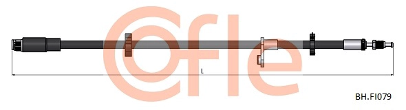 Тормозной шланг COFLE 92.BH.FI079