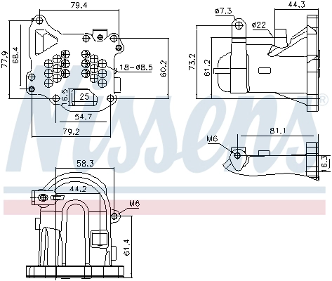 Радиатор рециркуляция ог first fit NISSENS 989313