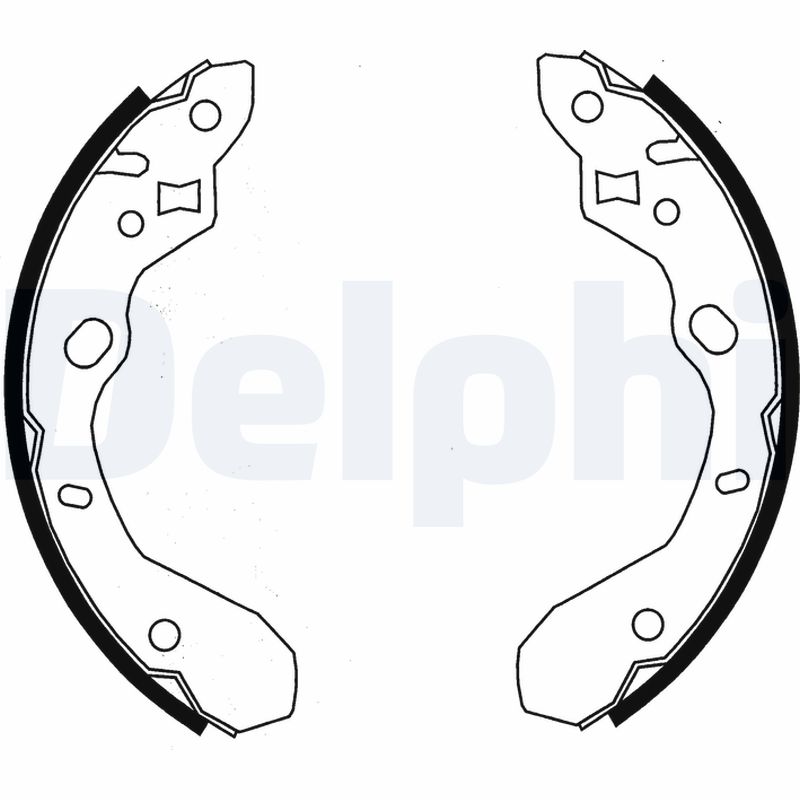 Комплект тормозных колодок DELPHI LS1855