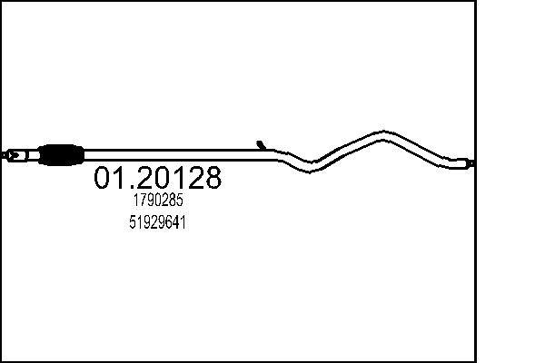 Труба выхлопного газа MTS 01.20128