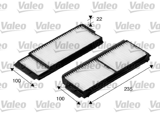 Фильтр воздух во внутренном пространстве valeo essential VALEO 698892