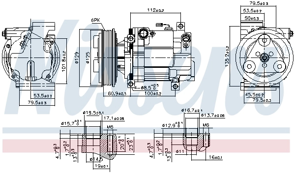 Компрессор кондиционер NISSENS 89549