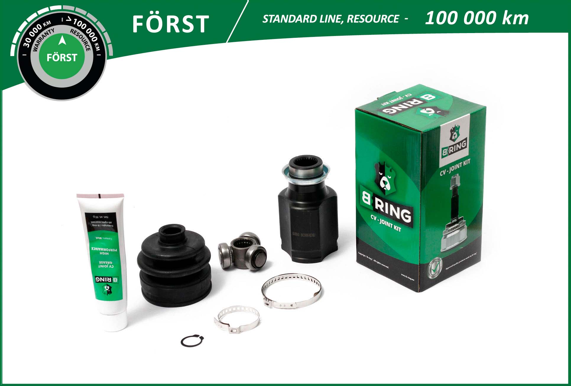 Шарнирный комплект приводной вал först cv joint imp B-RING BIC3906