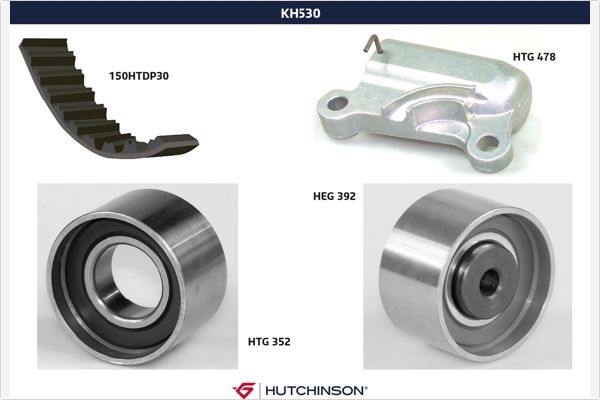 Комплект ремня грм HUTCHINSON KH 530