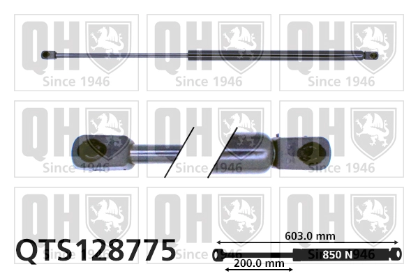 Газовая пружина крышка багажник QUINTON HAZELL QTS128775