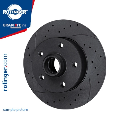 Тормозной диск graphite drilled slotted plus ROTINGER RT 3119-GL T5