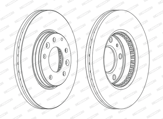 Тормозной диск premier FERODO DDF1210C