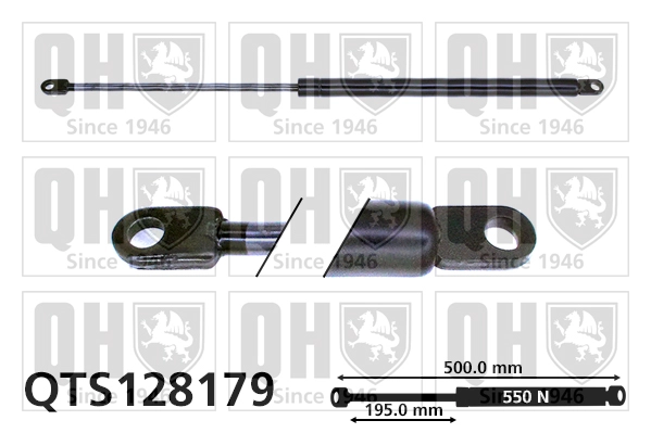 Газовая пружина крышка багажник QUINTON HAZELL QTS128179