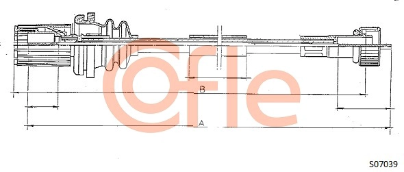 Тросик спидометра COFLE 92.S07039