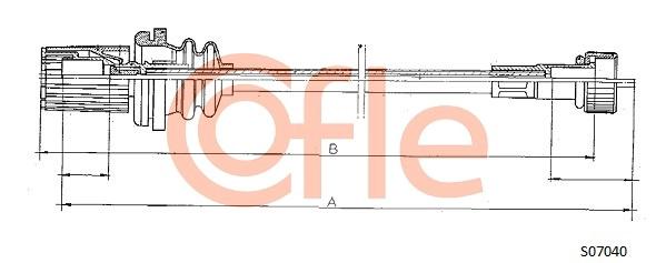 Тросик спидометра COFLE 92.S07040