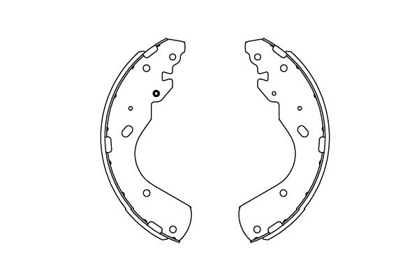 Комплект тормозных колодок KAVO PARTS KBS-5404