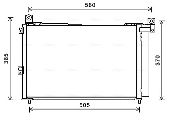 Конденсатор кондиционер AVA QUALITY COOLING FDA5486D