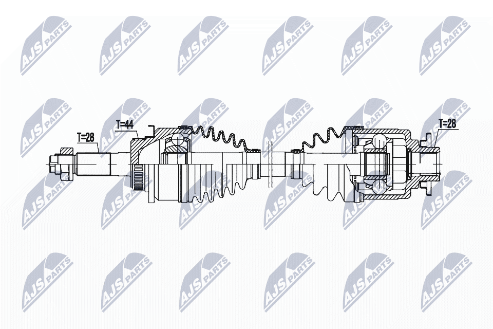 Приводной вал NTY NPW-MZ-092