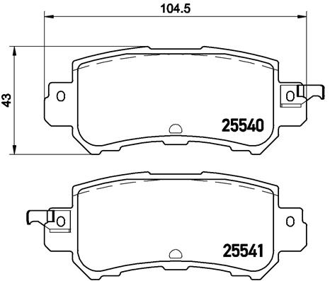 Комплект тормозных колодок дисковый тормоз xtra line BREMBO P 49 047X