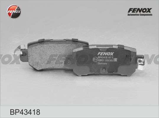Комплект тормозных колодок дисковый тормоз FENOX BP43418